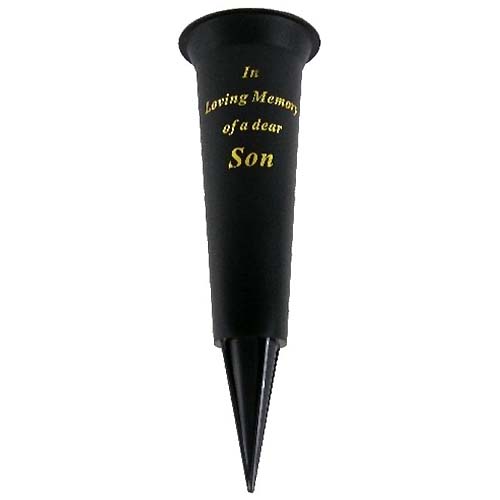Black Grave Vase Cone Spike - Son